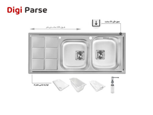 قیمت سینک ظرفشویی توکار اخوان کد 501