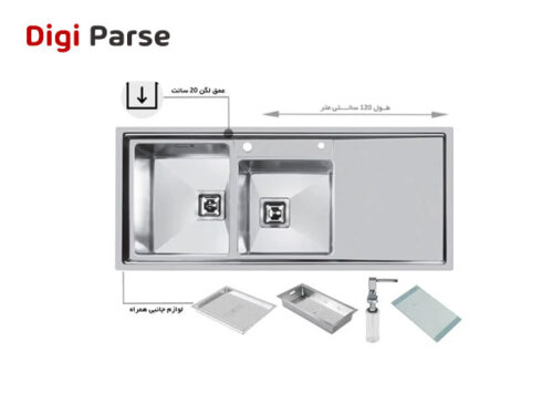 قیمت سینک ظرفشویی توکار اخوان کد 600