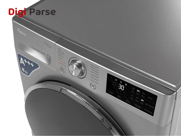 خرید ماشین لباسشویی جی پلاس مدل GWM-M880S ظرفیت 8 کیلوگرم