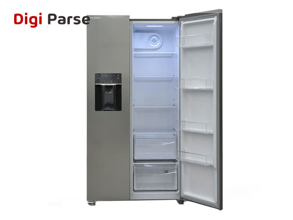قیمت یخچال فریزر ساید بای ساید 28 فوت ایکس ویژن مدل HS600-SI