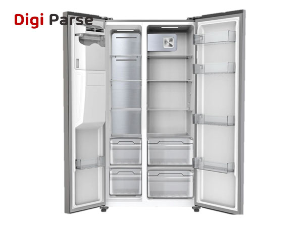 فروش یخچال فریزر ساید بای ساید 28 فوت ایکس ویژن مدل HS600-SI