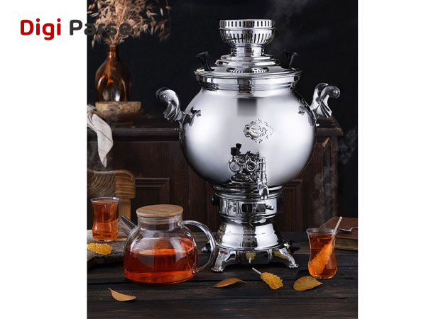 فروش سماور گازی عالی نسب مدل سهند سیمین ظرفیت 8 لیتر