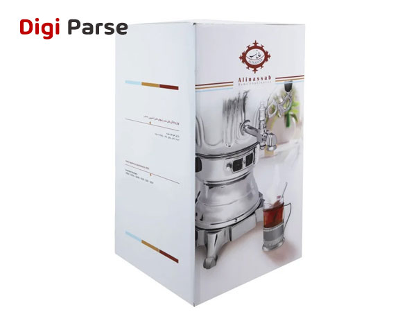 خرید سماور گازی عالی نسب مدل گنجینه نفیس طلائی