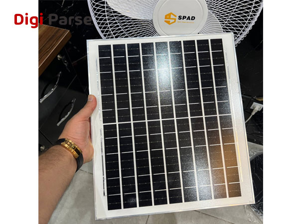 فروش پنکه شارژی اسپاد solar fan spad